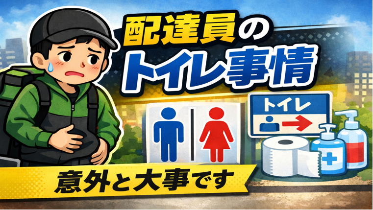 フードデリバリー配達員のトイレ事情
